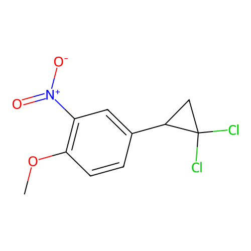 4-(2,2-Dichlorocyclopropyl)-1-methoxy-2-nitrobenzene structure