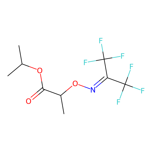 1,1,1,3,3,3-Hexafluoro-2-[(1-isopropoxycarbonyl)ethoxyimino] propane structure