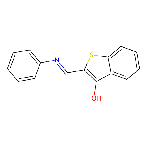 (2Z)-2-(anilinomethylidene)-1-benzothiophen-3-one structure
