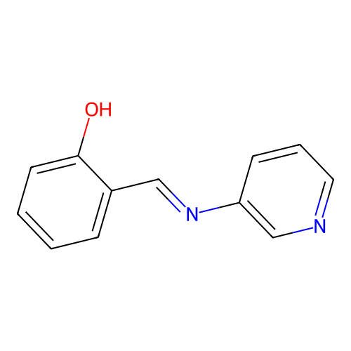 2-[(3-Pyridylimino)methyl]phenol structure
