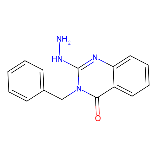 3-Benzyl-2-hydrazino-3H-quinazolin-4-one structure