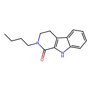 1H-Pyrido[3,4-b]indol-1-one, 2-butyl-2,3,4,9-tetrahydro- structure