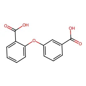 2-(3-Carboxyphenoxy)benzoic acid structure