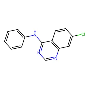 7-chloro-N-phenylquinazolin-4-amine structure