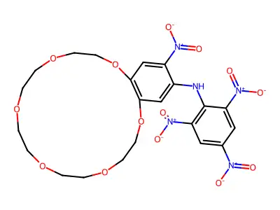 4'-Nitro-5'-(picrylamino)benzo-18-crown-6 structure