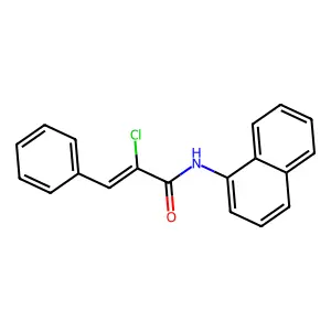 (Z)-2-chloro-N-naphthalen-1-yl-3-phenylprop-2-enamide structure