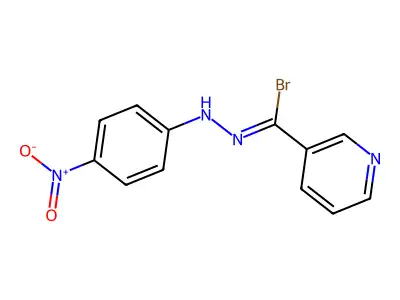 烟酰溴4-硝基苯腙 structure