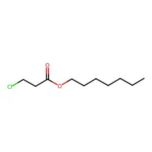 Heptyl 3-chloropropanoate structure