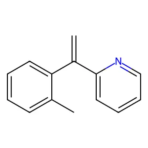 2-(1-(2-Methylphenyl))ethenylpyridine structure