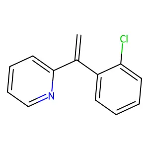 Pyridine, 2-(1-(2-chlorophenyl)ethenyl)- structure