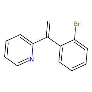 Pyridine, 2-(1-(2-bromophenyl)ethenyl)- structure