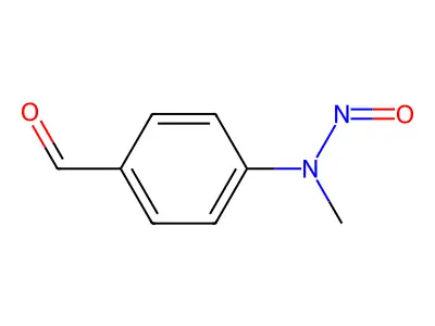 4-[(Nitrosomethyl)amino]benzaldehyde structure