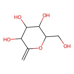 2,6-Anhydro-1-deoxygluco-hept-1-enitol structure