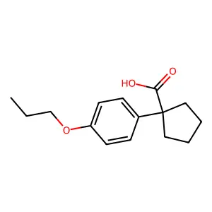 1-(4-丙氧基苯基)环戊烷甲酸 structure