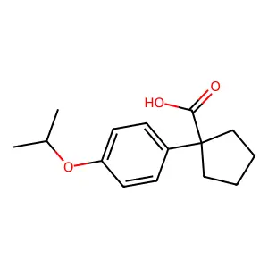 1-(4-Isopropoxyphenyl)cyclopentanecarboxylic acid structure