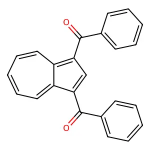 Azulene, 1,3-dibenzoyl- structure