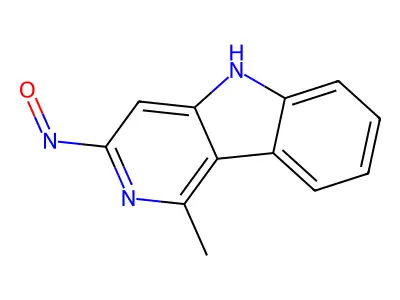 5H-Pyrido(4,3-b)indole, 1-methyl-3-nitroso- structure