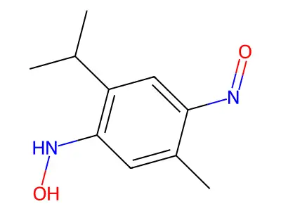 N-[4-(hydroxyimino)-2-methyl-5-(propan-2-yl)cyclohexa-2,5-dien-1-ylidene]hydroxylamine structure