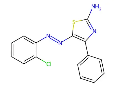 2-Thiazolamine, 5-[(2-chlorophenyl)azo]-4-phenyl- structure