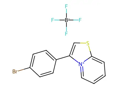 3-(4-Bromophenyl)pyrido[2,1-b][1,3]thiazol-4-ium tetrafluoroborate structure