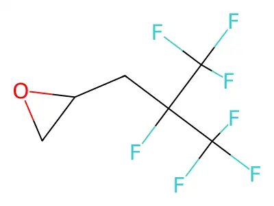[2,3,3,3-Tetrafluoro-2-(trifluoromethyl)propyl]oxirane structure