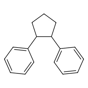 [(1R,2S)-2-phenylcyclopentyl]benzene structure