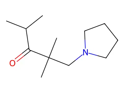 Pyrrolidine, 1-(2,2,4-trimethyl-3-oxovaleryl)- structure