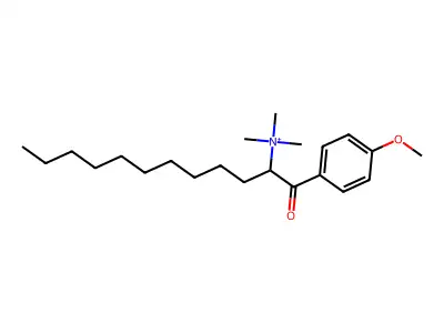 alpha-Decyl-4-methoxy-N,N,N-trimethyl-beta-oxobenzeneethanaminium structure