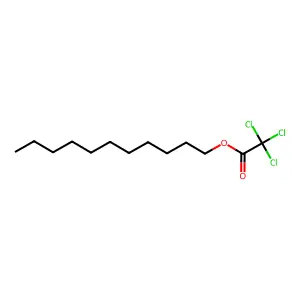 Undecyl trichloroacetate structure