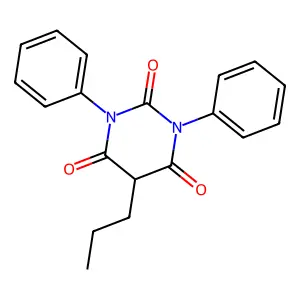 Barbituric acid, 1,3-diphenyl-5-propyl- structure