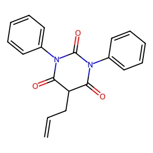 5-烯丙基-1,3-二苯基巴比妥酸 structure