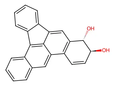Dibenz(a,e)aceanthrylene-10,11-diol, 10,11-dihydro-, trans- structure