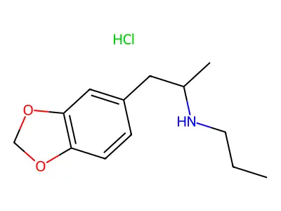 3,4-Mdpa hydrochloride structure