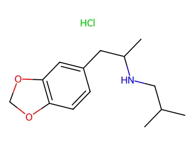 N-Isopropyl-3,4-methylenedioxyamphetamine hydrochloride structure