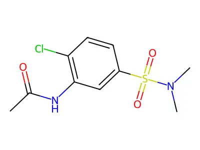 N-[2-chloro-5-(dimethylsulfamoyl)phenyl]acetamide structure