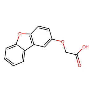 2-dibenzofuran-2-yloxyacetic Acid structure