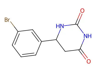 6-(3-Bromophenyl)-1,3-diazinane-2,4-dione structure