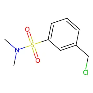 3-(chloromethyl)-N,N-dimethylbenzenesulfonamide structure