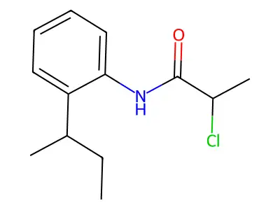 N-[2-(butan-2-yl)phenyl]-2-chloropropanamide structure
