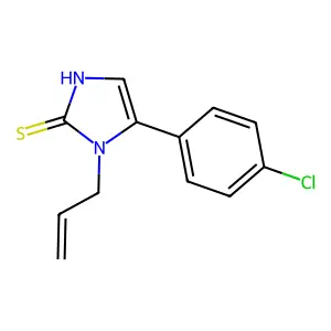 5-(4-chlorophenyl)-1-(prop-2-en-1-yl)-1H-imidazole-2-thiol structure