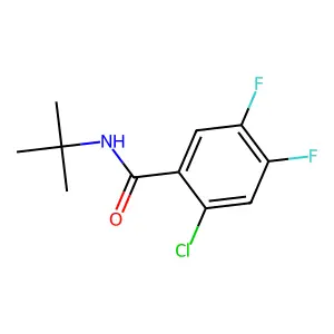 2-Chloro-N-(1,1-dimethylethyl)-4,5-difluorobenzamide structure