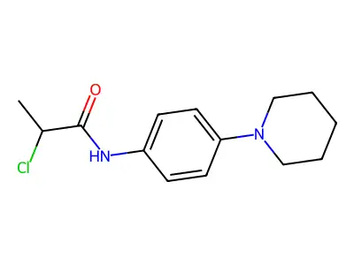 2-Chloro-N-[4-(piperidin-1-YL)phenyl]propanamide structure