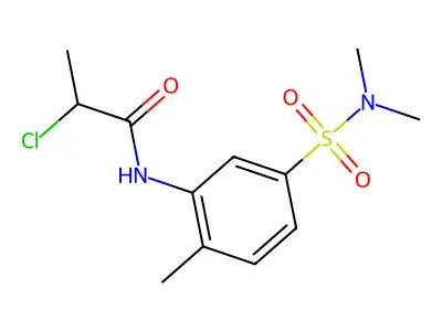 2-chloro-N-[5-(dimethylsulfamoyl)-2-methylphenyl]propanamide structure