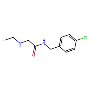N-[(4-氯苯基)甲基]-2-(乙氨基)乙酰胺 structure