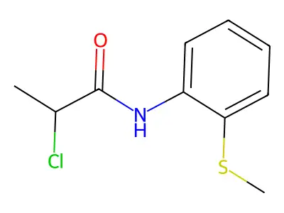 2-chloro-N-[2-(methylsulfanyl)phenyl]propanamide structure