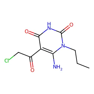 6-Amino-5-(2-chloroacetyl)-1-propyl-1,2,3,4-tetrahydropyrimidine-2,4-dione structure