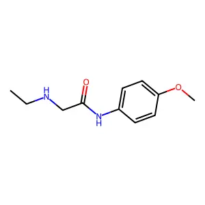 2-(ethylamino)-N-(4-methoxyphenyl)acetamide structure