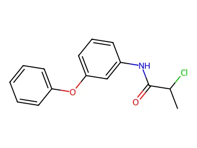 2-chloro-N-(3-phenoxyphenyl)propanamide structure