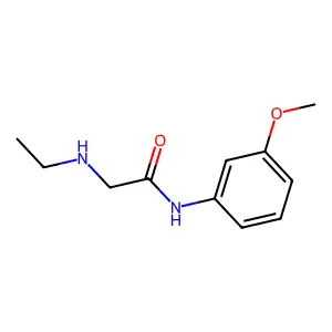 2-(ethylamino)-N-(3-methoxyphenyl)acetamide structure