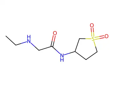 N-(1,1-dioxo-1lambda6-thiolan-3-yl)-2-(ethylamino)acetamide structure